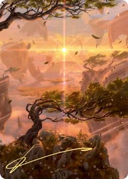 Windswept Heath Art Card Gold Stamped Signature 30 (Art Series: Zendikar Rising)  | Good Games Modbury