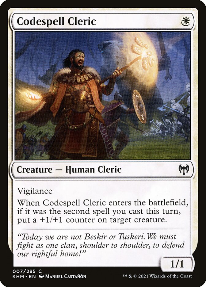 Codespell Cleric 7 (Kaldheim)  - Foil | Good Games Modbury