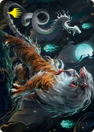 Gloomshrieker Art Card Gold Stamped Signature 28 (Art Series: Kamigawa: Neon Dynasty)  | Good Games Modbury