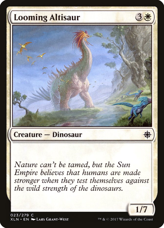 Looming Altisaur [Ixalan] | Good Games Modbury