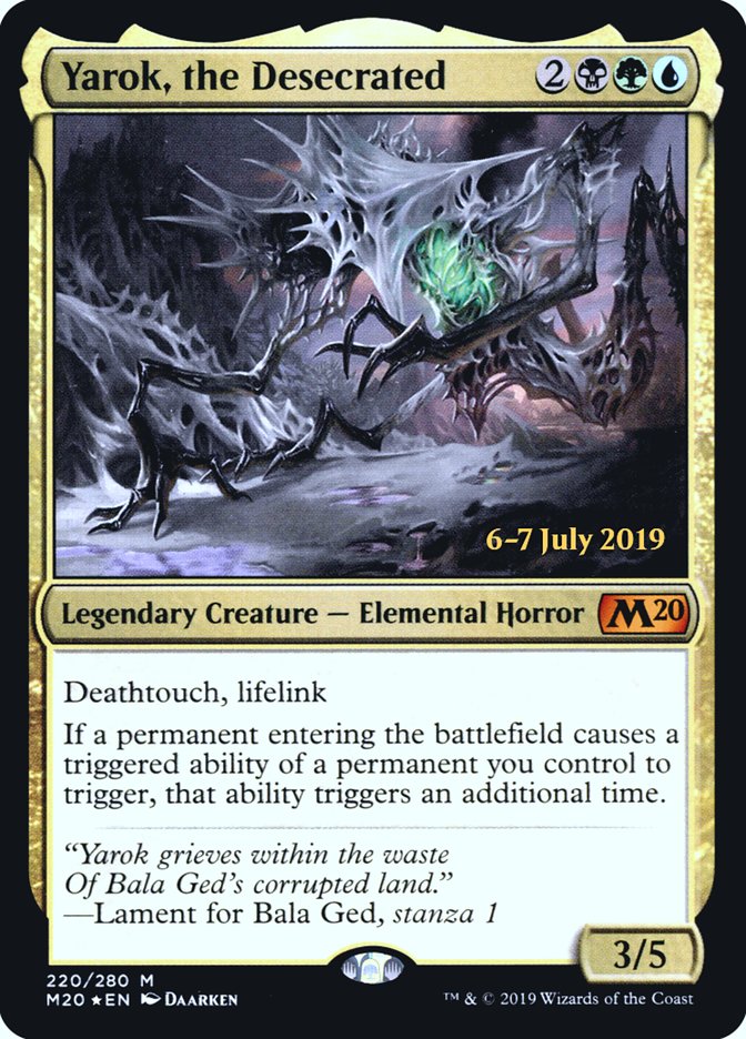 Yarok, the Desecrated [Core Set 2020 Prerelease Promos] | Good Games Modbury