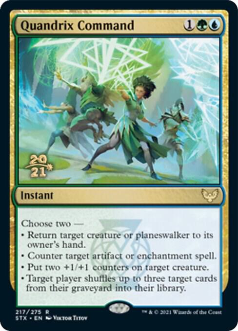 Quandrix Command 217s/180 (Prerelease Cards)  - Foil | Good Games Modbury