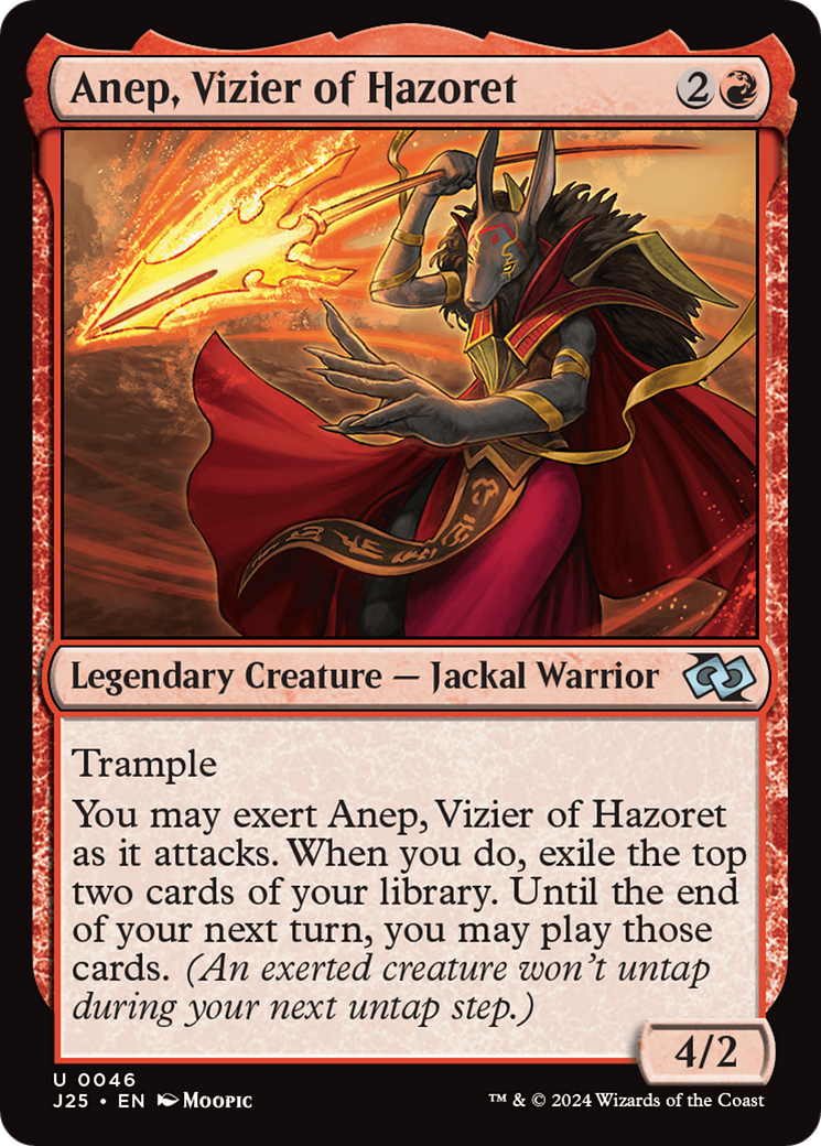 Anep, Vizier of Hazoret (Anime) [Foundations Jumpstart] | Good Games Modbury