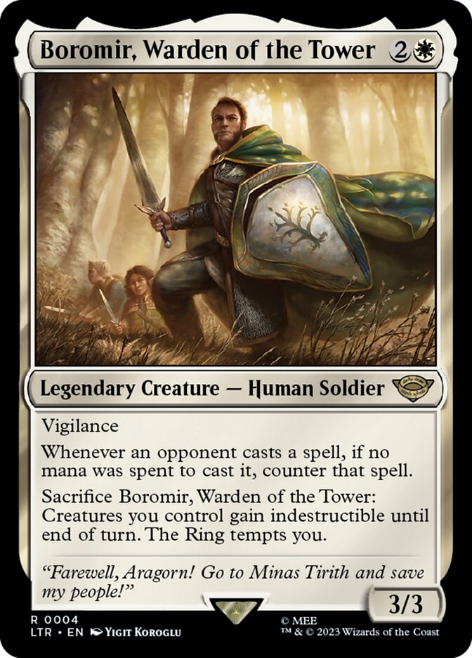 Boromir, Warden of the Tower 4 (Universes Beyond: The Lord of the Rings: Tales of Middle-earth)  | Good Games Modbury