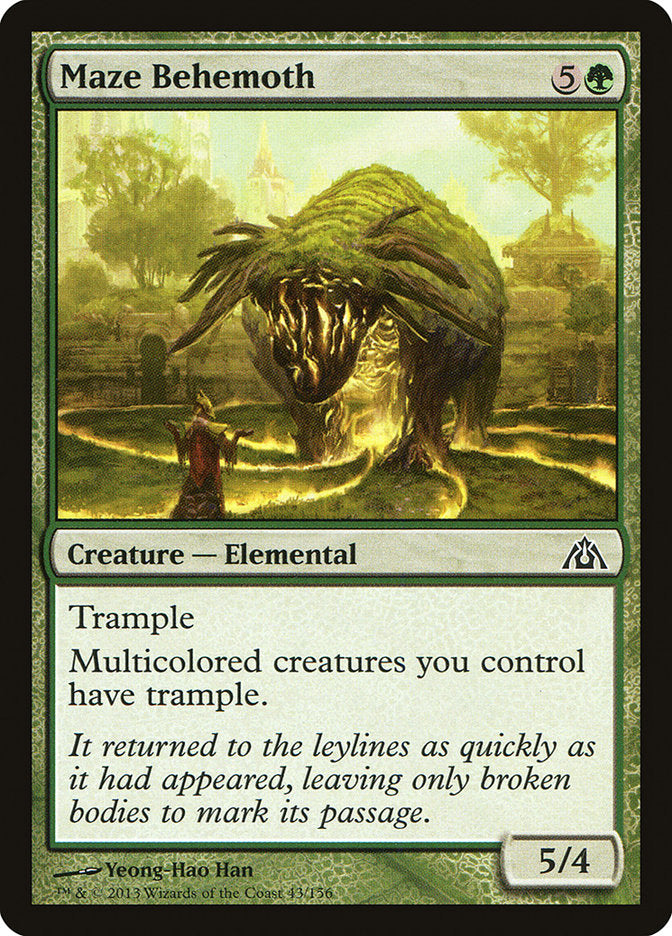 Maze Behemoth 43/156 (Dragon's Maze)  - Foil | Good Games Modbury