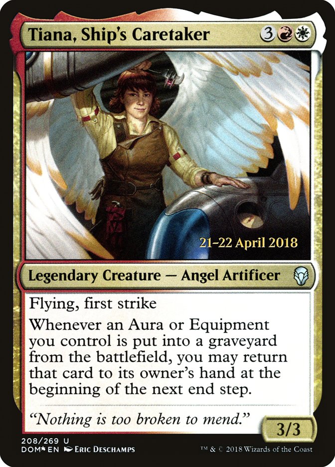 Tiana, Ship's Caretaker [Dominaria Prerelease Promos] | Good Games Modbury