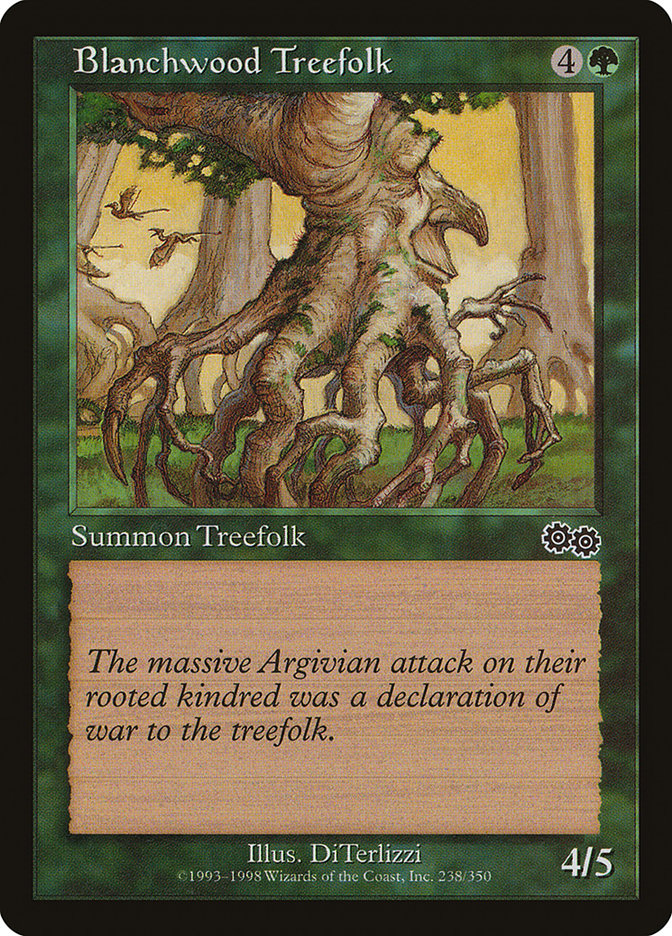 Blanchwood Treefolk [Urza's Saga] | Good Games Modbury