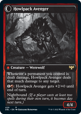 Ill-Tempered Loner // Howlpack Avenger [Innistrad: Double Feature] | Good Games Modbury