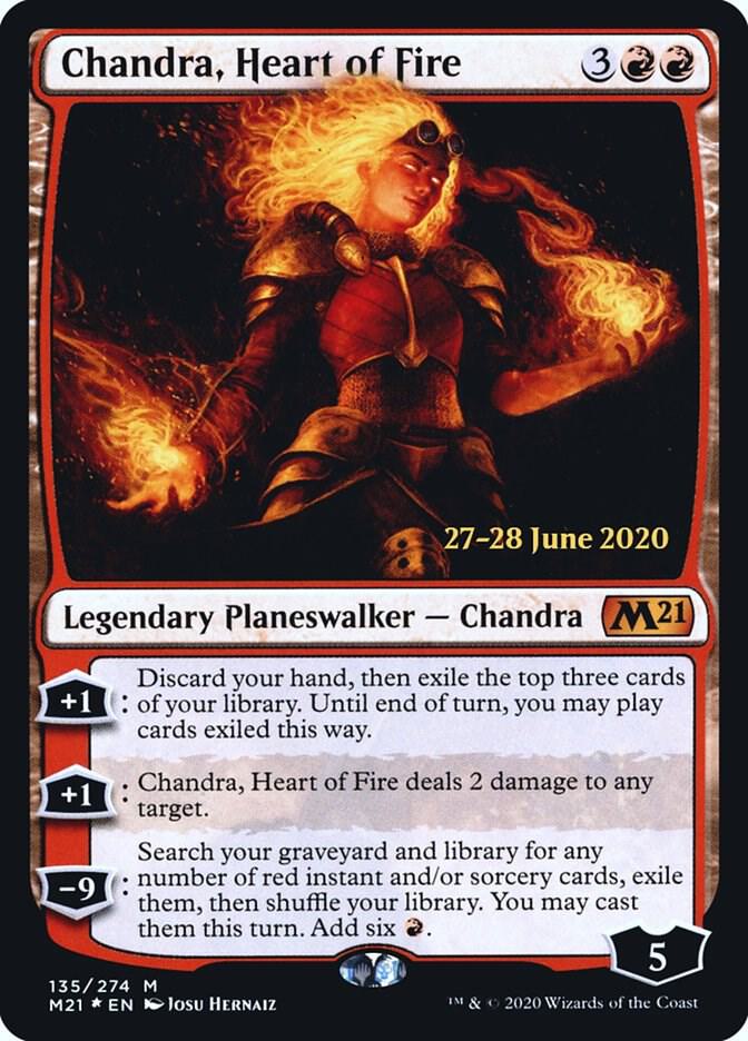 Chandra Heart of Fire 135 (Prerelease Cards)  - Foil | Good Games Modbury