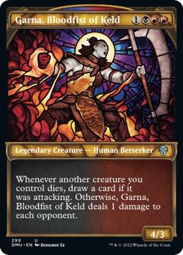 Garna Bloodfist of Keld Showcase 299/281 (Dominaria United)  - Foil | Good Games Modbury