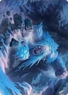 Icehide Troll Art Card 46 (Art Series: Kaldheim)  | Good Games Modbury
