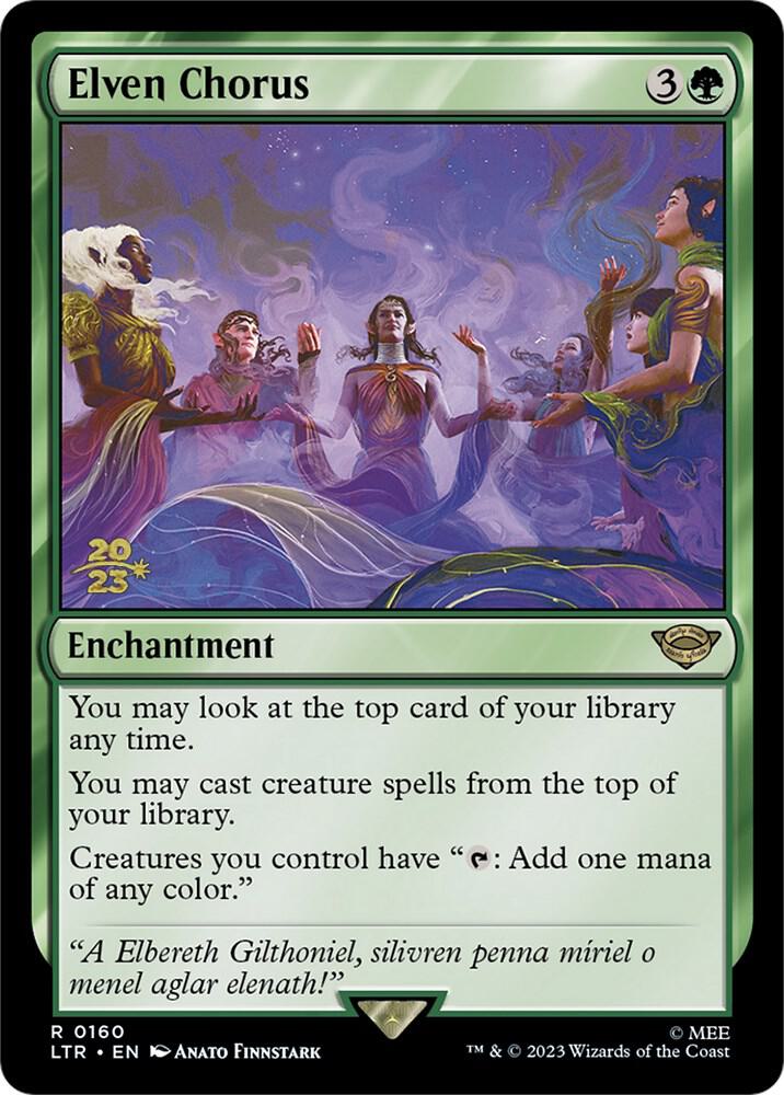 Elven Chorus 160 (Prerelease Cards)  - Foil | Good Games Modbury