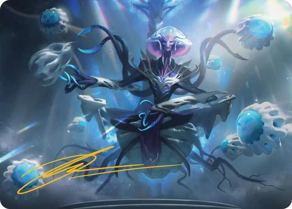 Mmmenon the Right Hand Art Card Gold Stamped Signature 8 (Art Series: Edge of Eternities)  | Good Games Modbury