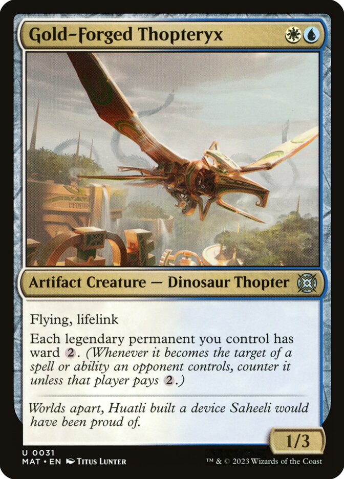 Gold-Forged Thopteryx 31/50 (March of the Machine: The Aftermath)  | Good Games Modbury