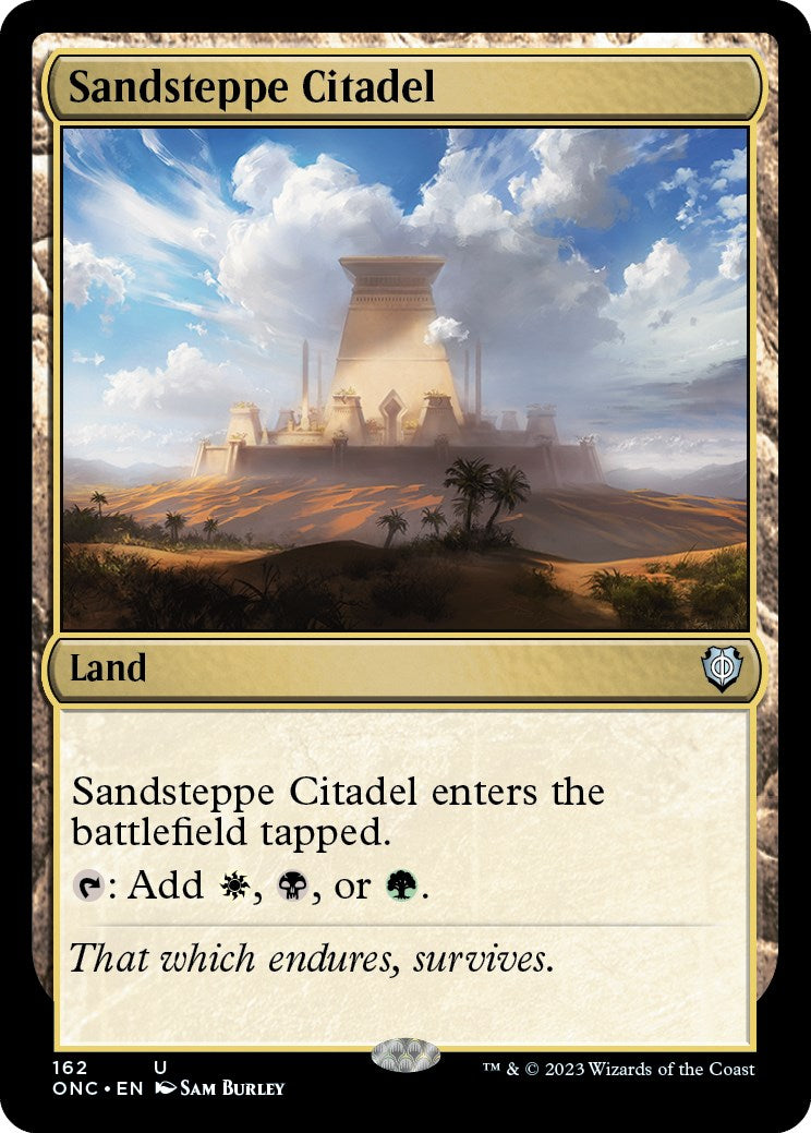 Sandsteppe Citadel [Phyrexia: All Will Be One Commander] | Good Games Modbury