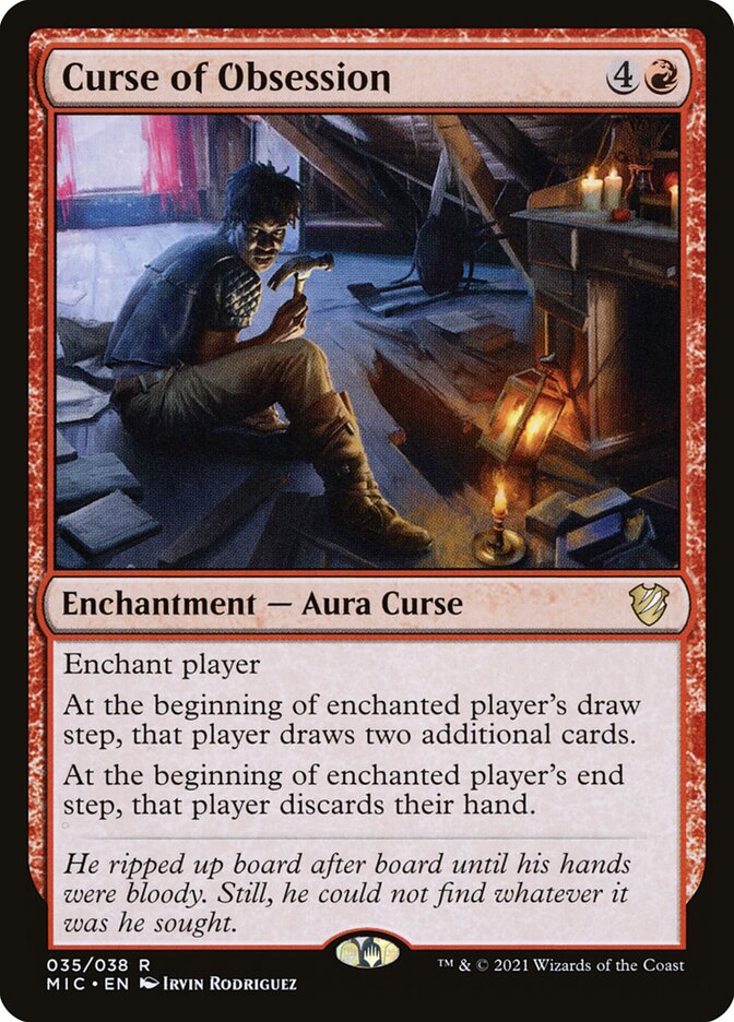 Curse of Obsession 35/38 (Commander: Innistrad: Midnight Hunt)  | Good Games Modbury