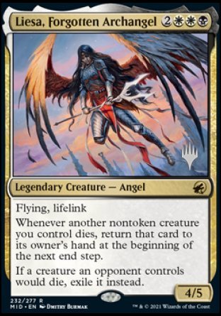 Liesa, Forgotten Archangel (Promo Pack) [Innistrad: Midnight Hunt Promos] | Good Games Modbury