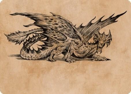 Ancient Brass Dragon Art Card 49 81 49 (Art Series: Commander Legends: Battle for Baldur's Gate)  | Good Games Modbury