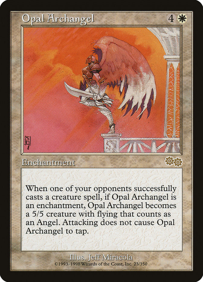 Opal Archangel 23/350 (Urza's Saga)  | Good Games Modbury