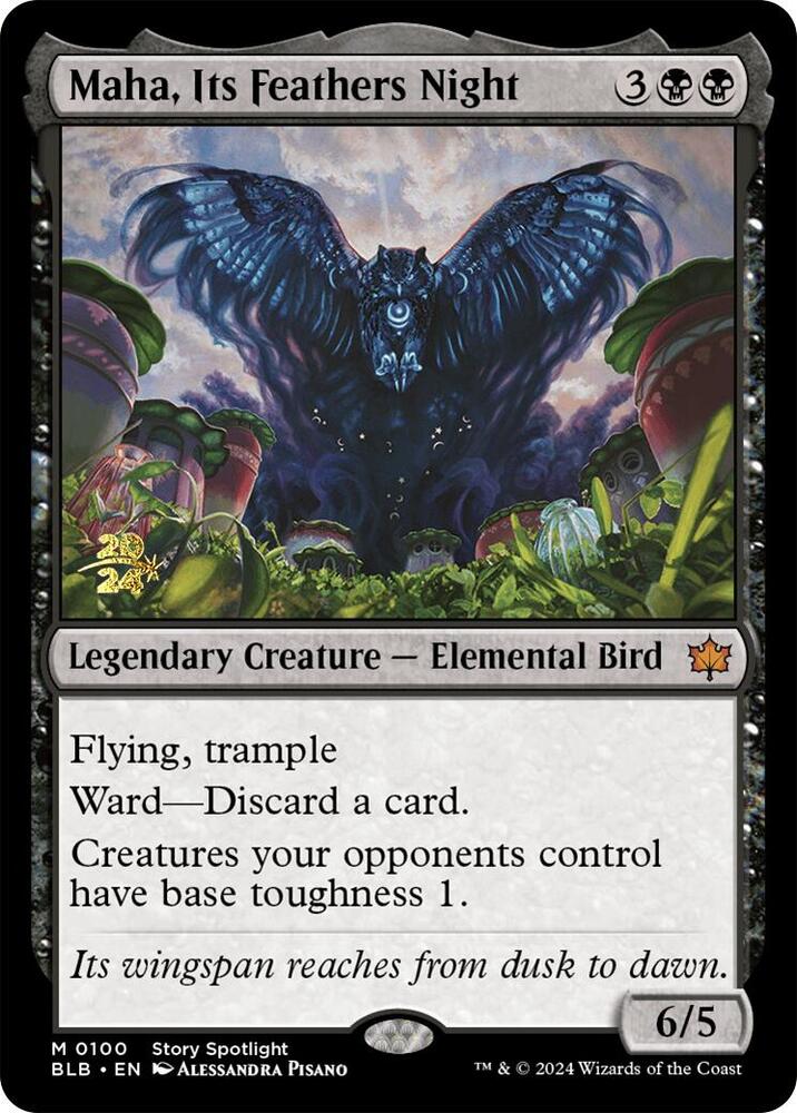 Maha Its Feathers Night 100s/160 (Prerelease Cards)  - Foil | Good Games Modbury