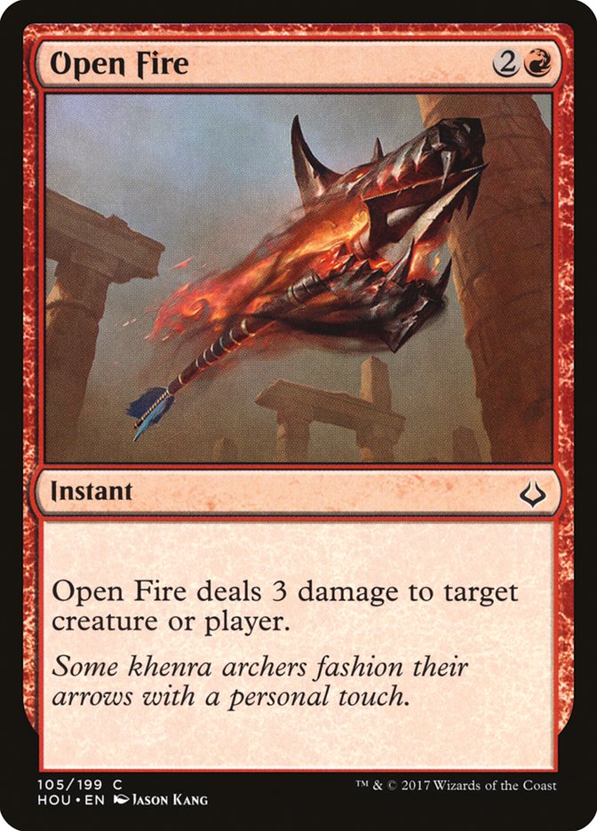 Open Fire 105 (Hour of Devastation)  - Foil | Good Games Modbury