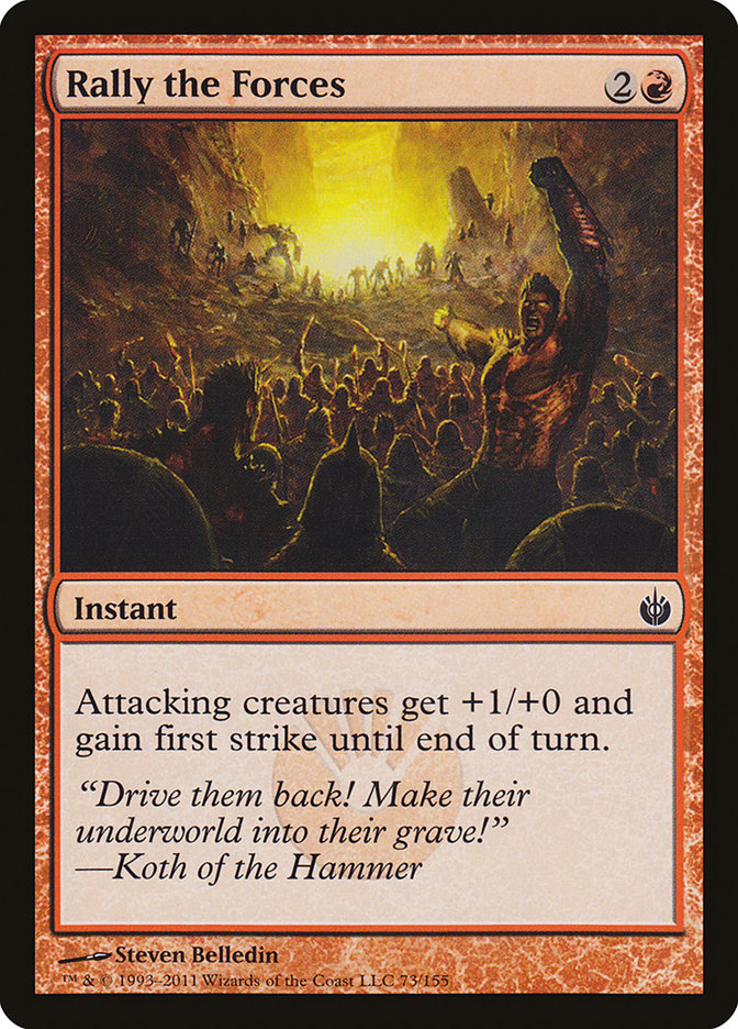 Rally the Forces 73/155 (Mirrodin Besieged)  - Foil | Good Games Modbury