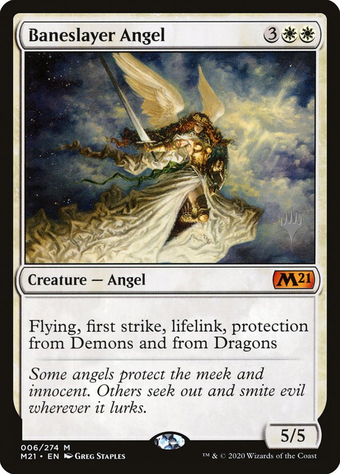 Baneslayer Angel (Promo Pack) [Core Set 2021 Promos] | Good Games Modbury