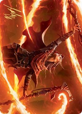 Magmatic Channeler Art Card Gold Stamped Signature 65 (Art Series: Zendikar Rising)  | Good Games Modbury