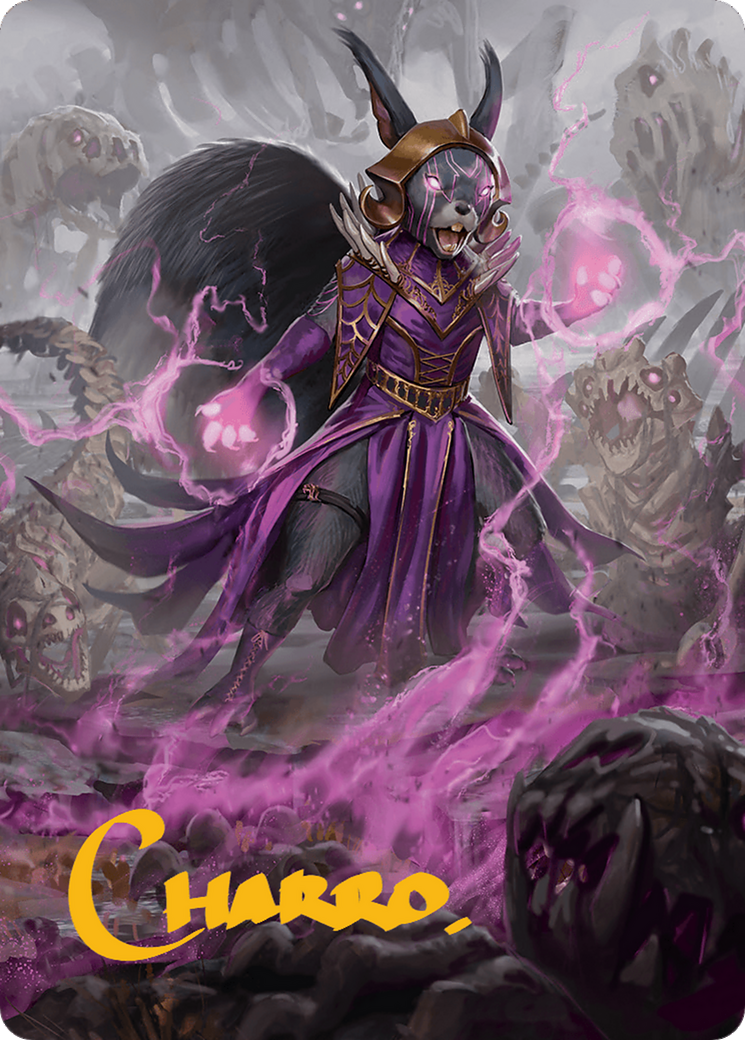 Liliana of the Dark Realms Art Card (Gold-Stamped Signature) [Bloomburrow Art Series] | Good Games Modbury