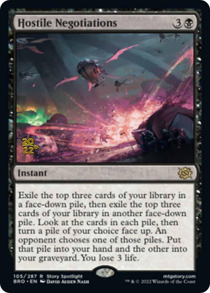Hostile Negotiations 105s/169 (Prerelease Cards)  - Foil | Good Games Modbury