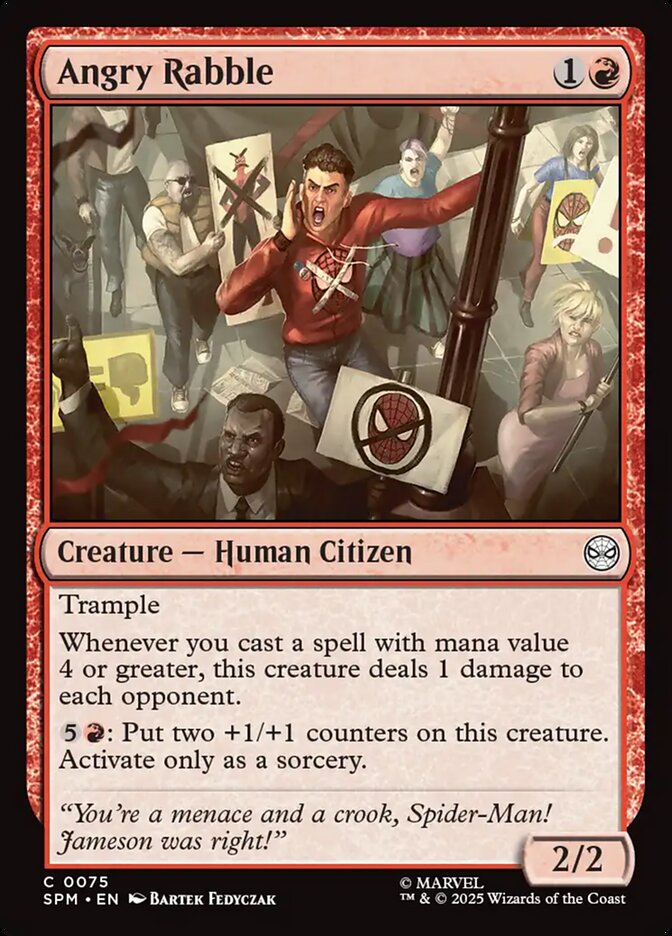 Angry Rabble 75/198 (Marvel's Spider-Man)  - Foil | Good Games Modbury