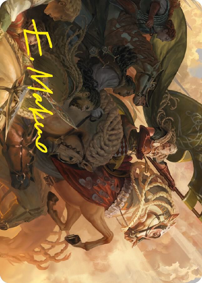 Marshals Anthem Art Card Gold Stamped Signature 68 (Art Series: Universes Beyond: The Lord of the Rings: Tales of Middle-earth)  | Good Games Modbury