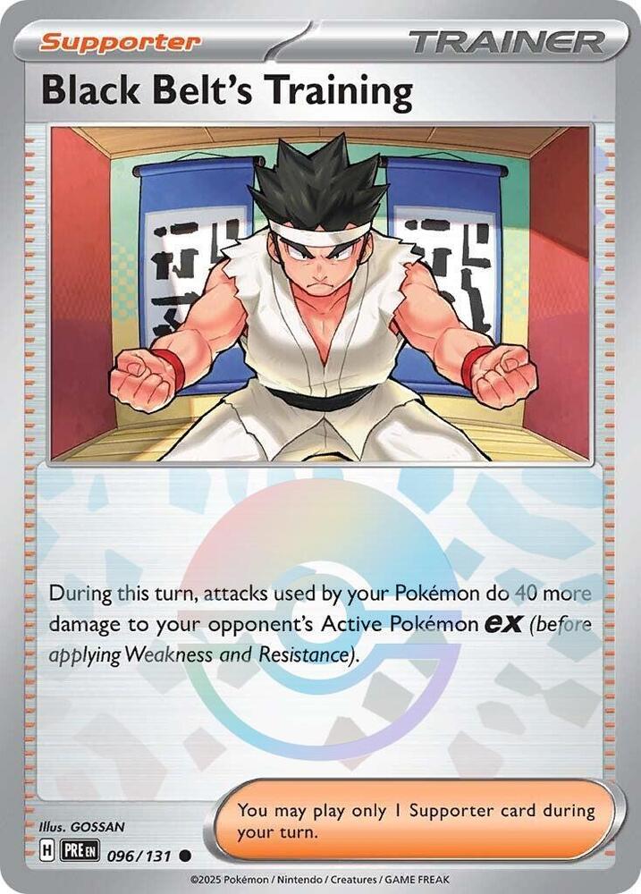 Black Belt's Training (096/131) (Poke Ball Pattern) [Scarlet & Violet: Prismatic Evolutions] | Good Games Modbury
