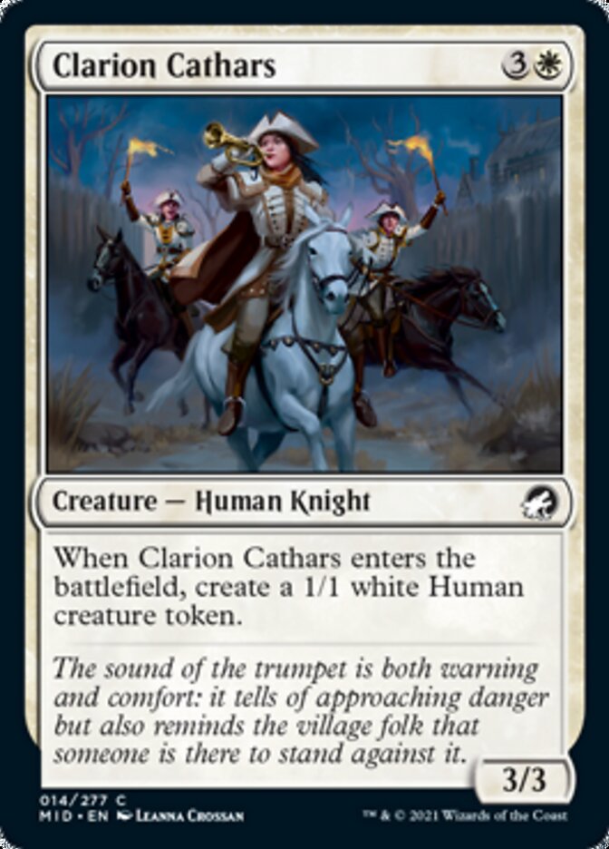 Clarion Cathars [Innistrad: Midnight Hunt] | Good Games Modbury