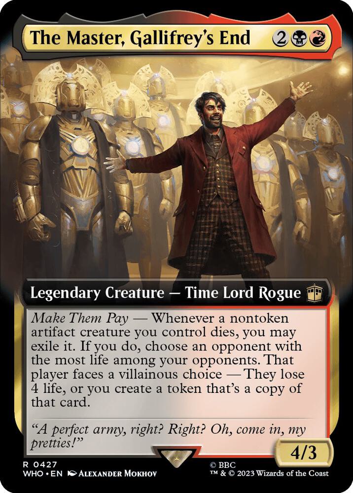 The Master, Gallifrey's End 427/331 (Universes Beyond: Doctor Who)  - Extended Art | Good Games Modbury