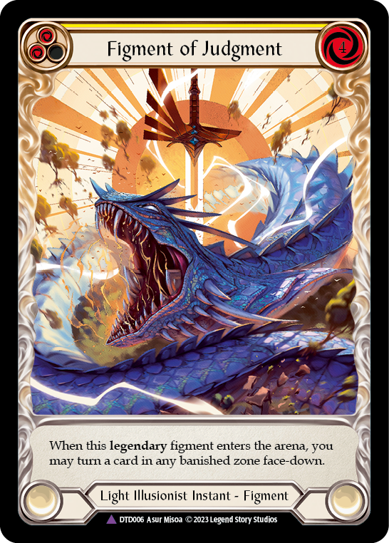 Figment of Judgment // Themis, Archangel of Judgment (Marvel) [DTD006] (Dusk Till Dawn)  Cold Foil | Good Games Modbury