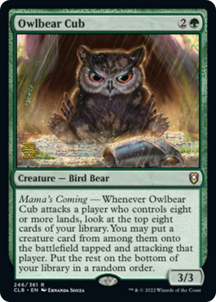 Owlbear Cub 246s/108 (Prerelease Cards)  - Foil | Good Games Modbury