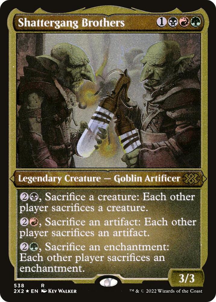 Shattergang Brothers Foil Etched 538 (Double Masters 2022)  - Foil | Good Games Modbury