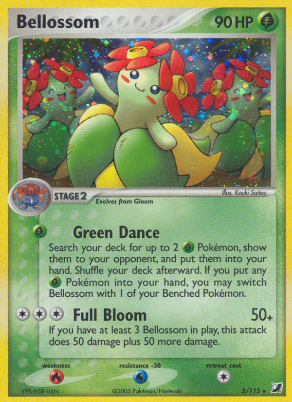 Bellossom (3/115) [EX: Unseen Forces] | Good Games Modbury