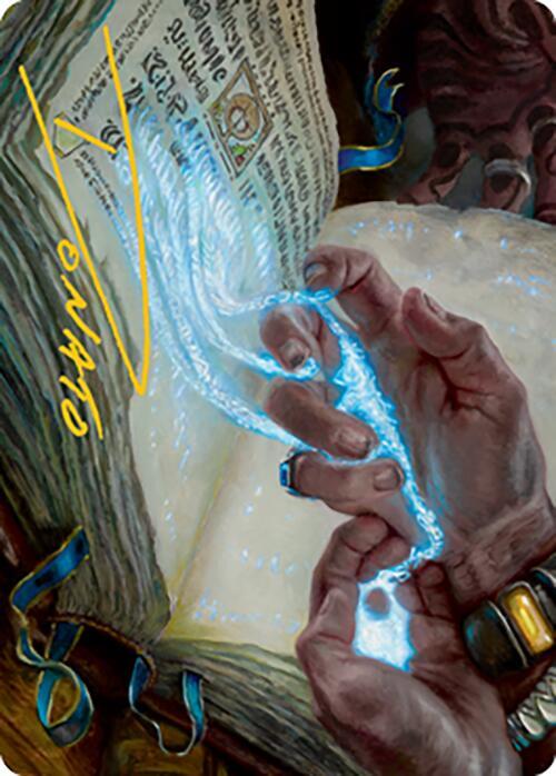 Mystic Redaction Art Card Gold Stamped Signature 16 (Art Series: Modern Horizons 2)  | Good Games Modbury