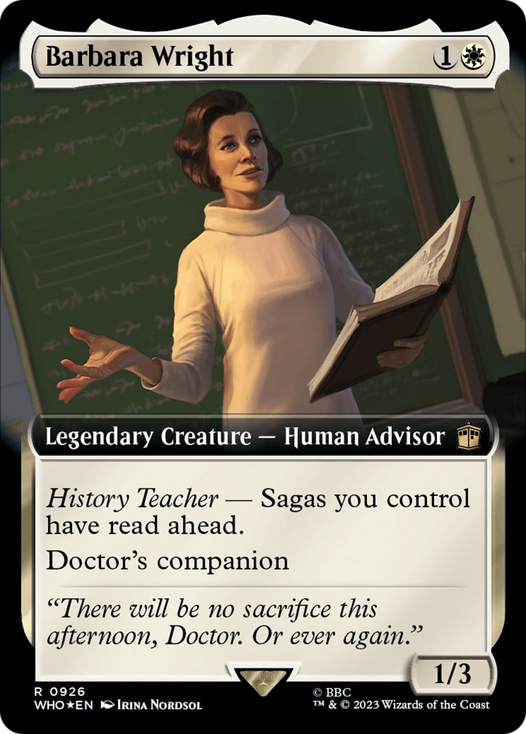 Barbara Wright (Extended Art) (Surge Foil) [Doctor Who] | Good Games Modbury