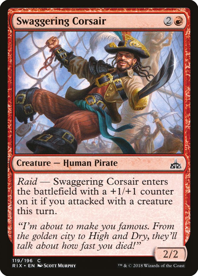 Swaggering Corsair 119/196 (Rivals of Ixalan)  - Foil | Good Games Modbury