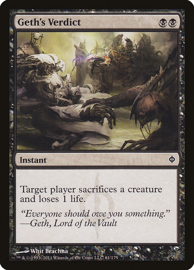 Geth's Verdict 61/175 (New Phyrexia)  | Good Games Modbury