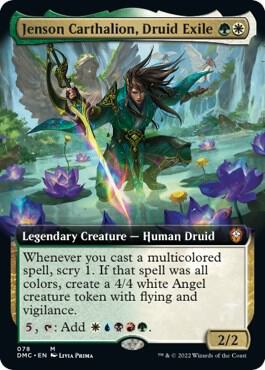 Jenson Carthalion Druid Exile Extended Art 78/50 (Commander: Dominaria United)  - Foil | Good Games Modbury