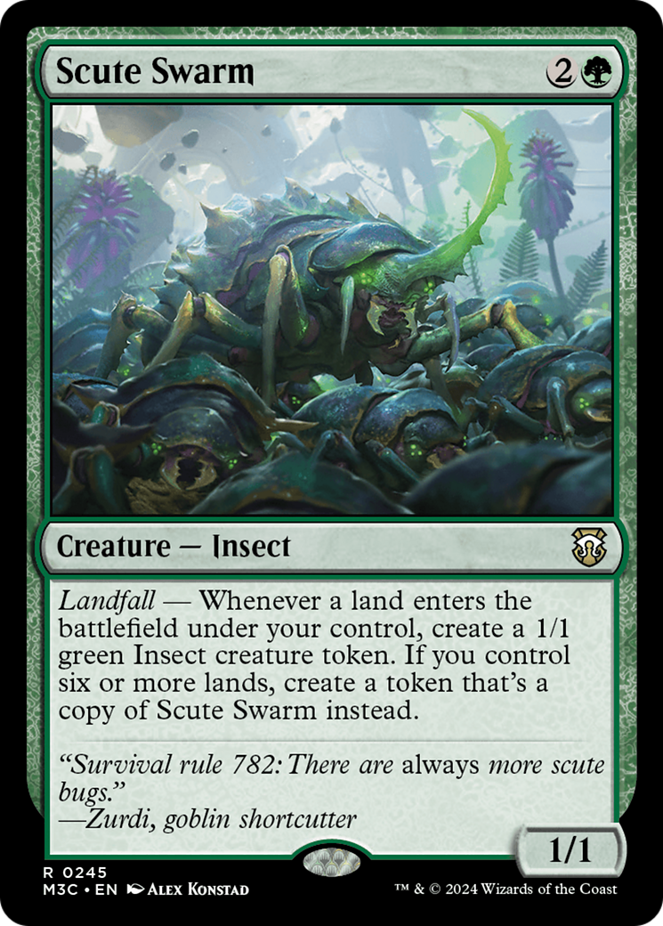 Scute Swarm (Ripple Foil) [Modern Horizons 3 Commander] | Good Games Modbury