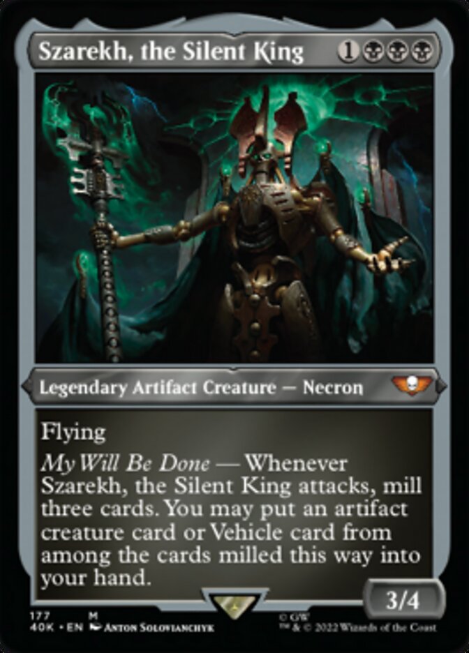 Szarekh, the Silent King (Display Commander) (Surge Foil) [Universes Beyond: Warhammer 40,000] | Good Games Modbury