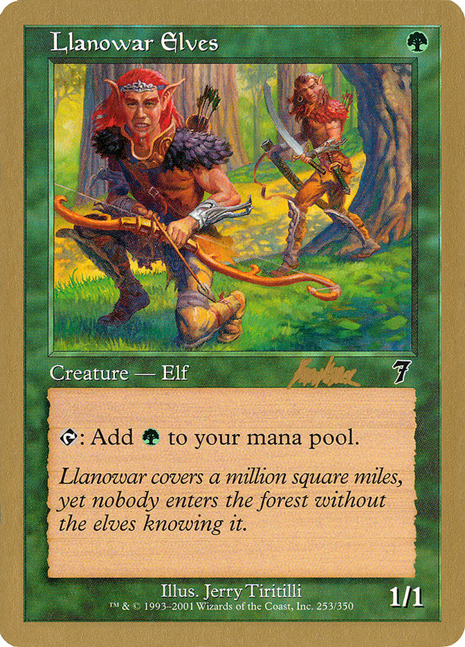 Llanowar Elves (Brian Kibler) [World Championship Decks 2002] | Good Games Modbury