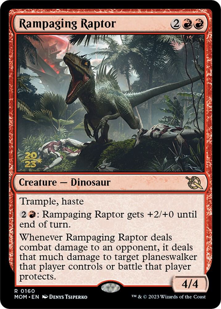 Rampaging Raptor 160s/162 (Prerelease Cards)  - Foil | Good Games Modbury