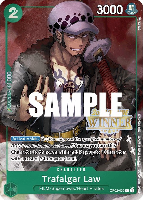 Trafalgar Law (Offline Regional 2023) [Winner] [One Piece Promotion Cards] | Good Games Modbury