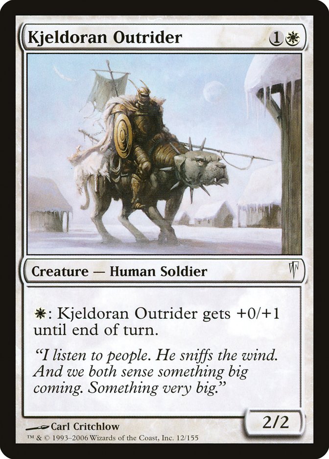 Kjeldoran Outrider 12/155 (Coldsnap)  - Foil | Good Games Modbury